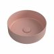 Isvea INFINITY washbasin round 36cm w/o tap hole salmon 10NF65036
