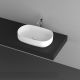 Isvea INFINITY washbasin 55*36*12cm oval w/o tap hole matte white 10NF65055