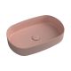 Isvea INFINITY washbasin 55*36*12cm oval w/o tap hole salmon 10NF65055