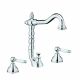 Webert DORIAN 3holes basin mixer with spout with pop up waste 1