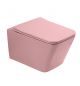 SAPPHIRE Wall Hung WC with UF Seat Cover - baby pink