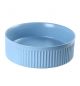 Spain Round Ribbed Counter Wash Basin Light blue