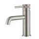 Spain Basin Mixer With Pop Up Waste Brushed Nickel