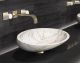 Glass Design Kool Max Marble Wash Basin White Calacatta 