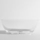 Ametis Transparent Bathtub With Chrome Pop Up Drain Clear