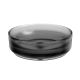 Garnet Transparent Basin With Chrome Pop Up Drain Black