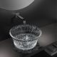  Glass Design Vole Sole Crystal Transparent Wash Basin Chrome 