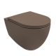 Isvea Infinity Wall Hung WC With Soft Close Seat Cover Set of 2 Taupe